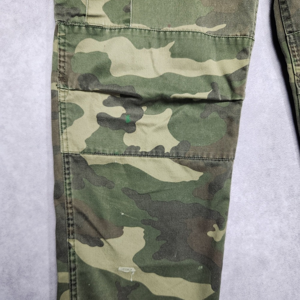 Winchester Mens Camo Cargo Pants 34 Woodland Tactical Hunting Button Fly - Picture 15 of 16